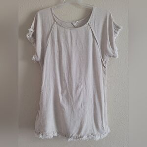 Umgee Sz Small Top with Fringe Sleeves